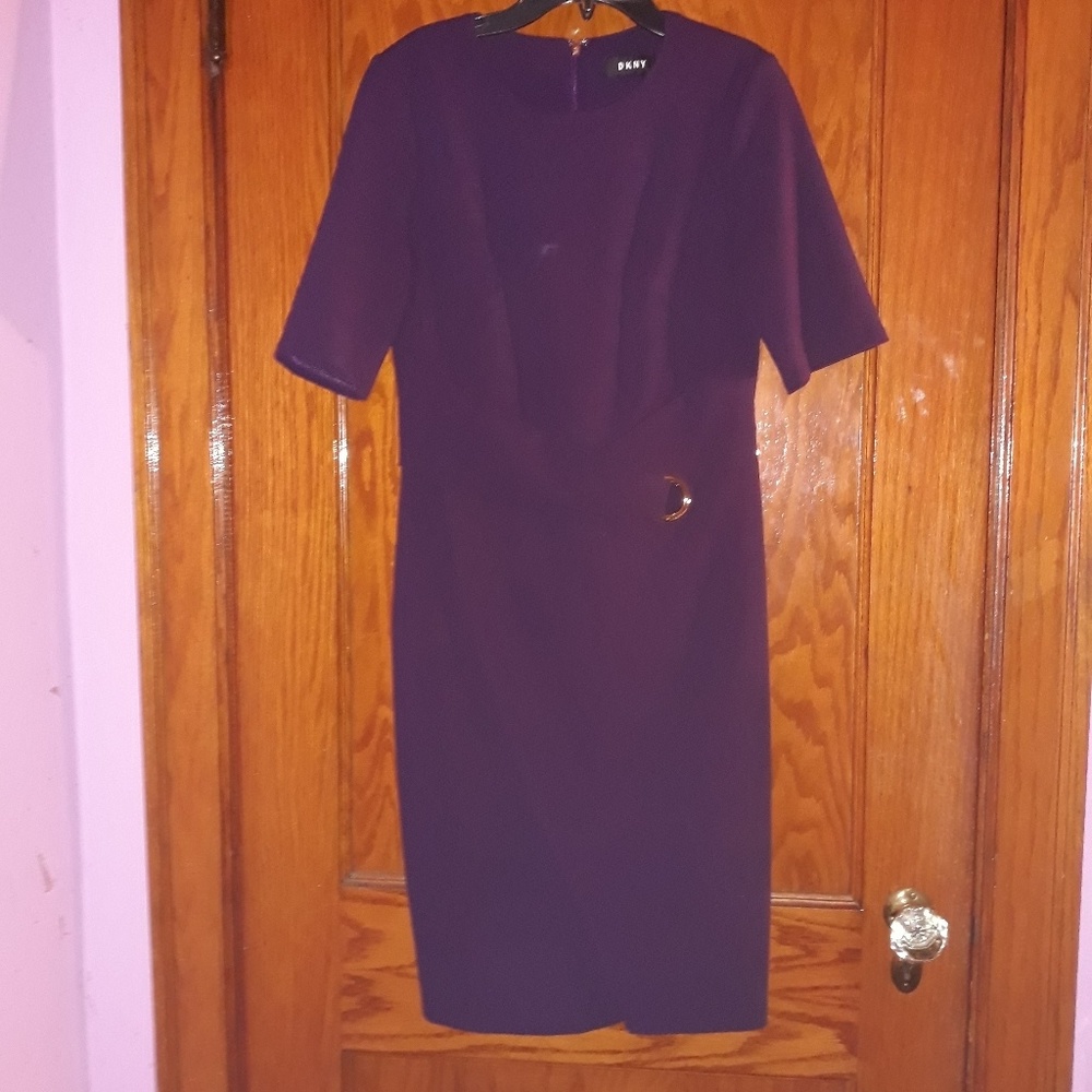 DKNY Plum Cocktail Dress